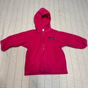 Patagonia Girl's Pink Synchilla Zip Up Fleece Jacket